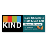 Nuts and Spices Bar, Dark Chocolate Nuts and Sea Salt, 1.4 oz, 12/Box