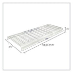 Under Furniture Air Deflector, 11 x 20 x 1.25, Clear