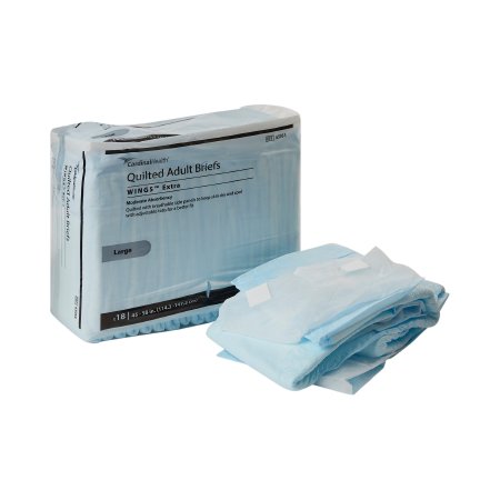 Unisex Adult Incontinence Brief Simplicity™ Large Disposable Moderate Absorbency