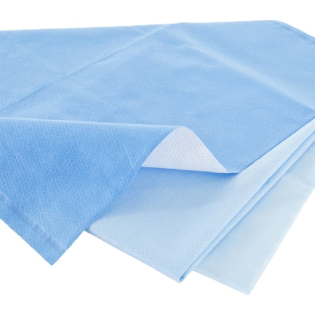 QUICK CHECK* H300 Sterilization Wrap White / Blue 30 X 30 Inch Dual Layer SMS Polypropylene Steam / EO Gas / Hydrogen Peroxide