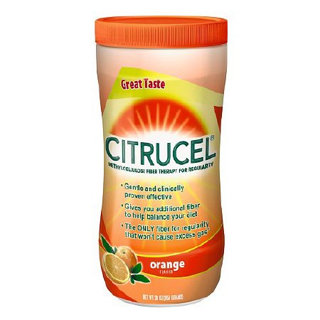 Fiber Supplement Citrucel® Orange Flavor Powder 30 oz. 2 Gram Strength Methyl Cellulose