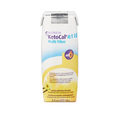 Oral Supplement KetoCal® 4:1 LQ Vanilla Flavor Liquid 8 oz. Carton