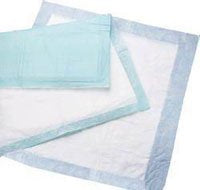 Disposable Underpad Deluxe 17 X 24 Inch Polymer Heavy Absorbency