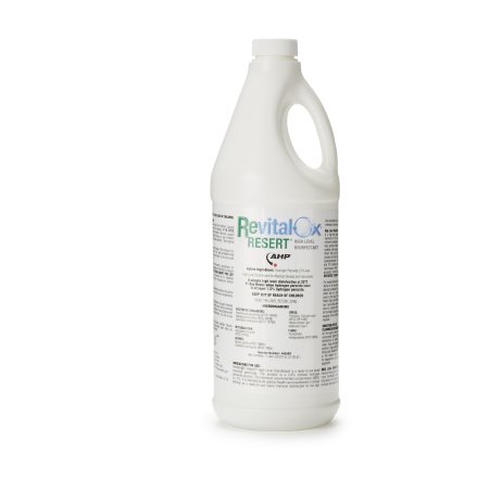 Hydrogen Peroxide High-Level Disinfectant Revital-Ox® RESERT® RTU Liquid 1 Liter Bottle Max 21 Day Reuse