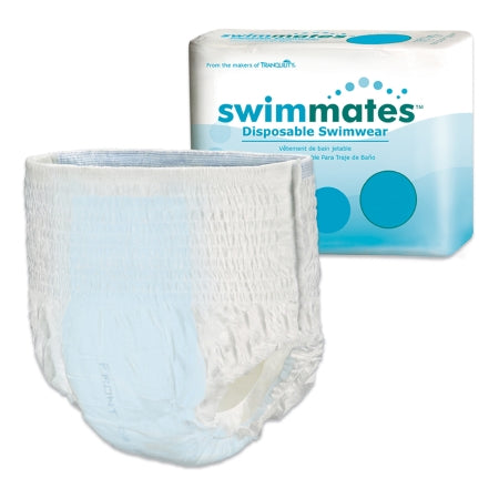 Unisex Adult Bowel Containment Swim Brief Swimmates™ Pull On with Tear Away Seams 2X-Large Disposable Moderate Absorbency