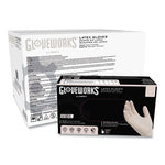 Latex Disposable Gloves, Powder-Free, 4 mil, Large, Ivory, 100 Gloves/Box, 10 Boxes/Carton