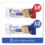 Special K Pastry Crisps, (36) Strawberry; (24) Blueberry, 0.88 oz, 2/Pouch, 30 Pouches/Carton, Ships in 1-3 Business Days