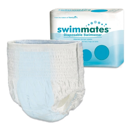 Unisex Adult Bowel Containment Swim Brief Swimmates™ Pull On with Tear Away Seams Small Disposable Moderate Absorbency