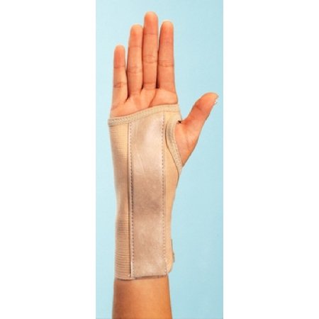 Wrist Brace ProCare® Low Profile / Contoured / Wraparound Aluminum / Cotton / Elastic Right Hand Beige Medium