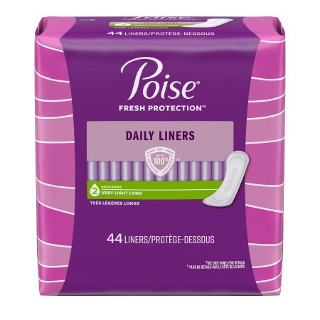 Bladder Control Pad Poise® 8-1/2 Inch Length Light Absorbency Sodium Polyacrylate Core One Size Fits Most