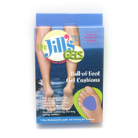 Dr. Jill's Gels Metatarsal Foot Pad Self-Adhesive One Size Fits Most Gel Blue