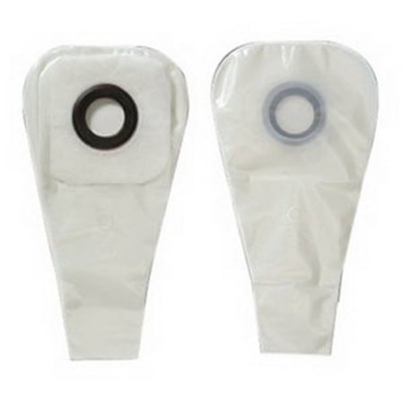 Ostomy Pouch Karaya 5 One-Piece System 12 Inch Length 1-1/8 Inch Stoma Drainable Convex, Pre-Cut