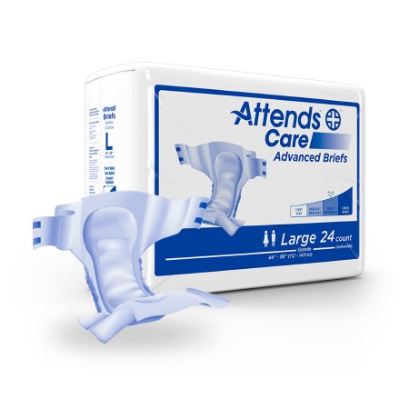 Unisex Adult Incontinence Brief Attends® Care Advanced Large Disposable Heavy Absorbency