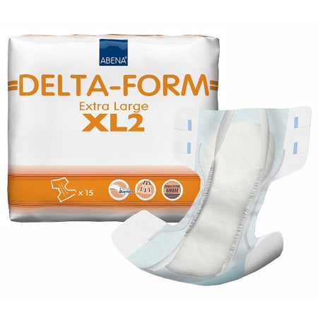 Unisex Adult Incontinence Brief Abena® Delta-Form X-Large Disposable Moderate Absorbency