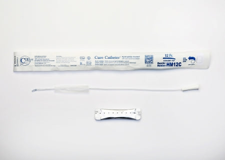 Urethral Catheter Cure Catheter™ Coude Tip Hydrophilic Coated Plastic 12 Fr. 16 Inch