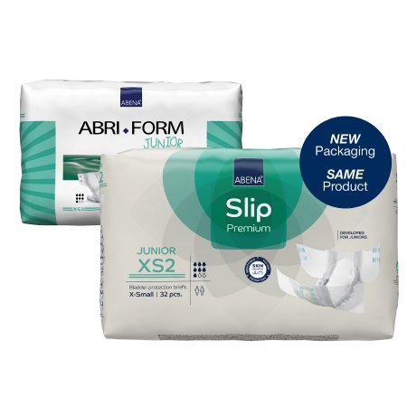 Unisex Youth Incontinence Brief Abri-Form™ Junior XS2 X-Small Disposable Heavy Absorbency