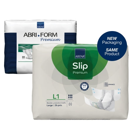 Unisex Adult Incontinence Brief Abri-Form™ Premium L1 Large Disposable Moderate Absorbency