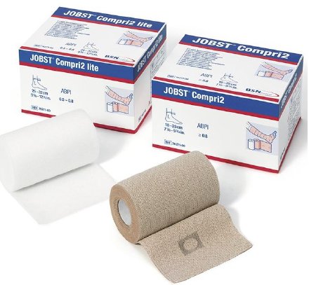 2 Layer Compression Bandage System JOBST® Compri2 9-3/4 to 12-1/2 Inch No Closure Tan NonSterile 40 mmHg