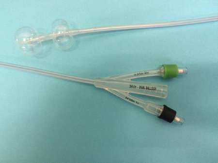 Foley Catheter Duette™ 2-Way Subsumed Tip 10 cc Proximal Balloon, 5 cc Distal Balloon 16 Fr. Silicone