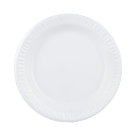 Plate Dart® Concorde® White Single Use Non-Laminated Foam 9 Inch Diameter