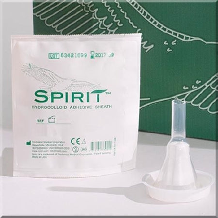 Male External Catheter Spirit™2 Self-Adhesive Band Hydrocolloid Silicone Small