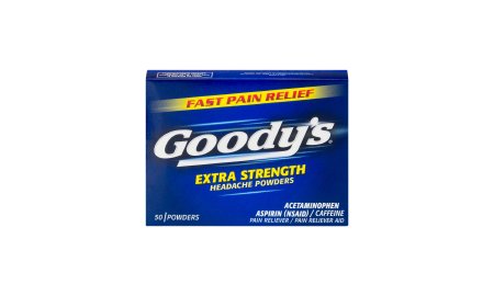 Pain Relief Goody's® Extra Strength 260 mg - 520 mg - 32.5 mg Strength Acetaminophen / Aspirin / Caffeine Powder 50 per Box