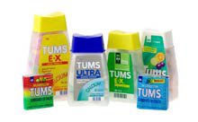 Antacid Tums® Extra Strength 750 mg Strength Chewable Tablet 96 per Bottle