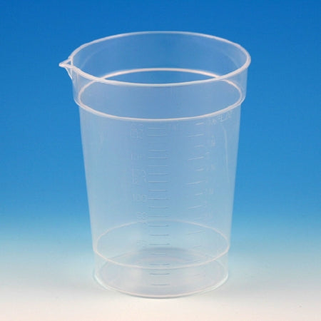 Specimen Container with Pour Spout 2-1/8 X 3-7/16 Inch 192 mL (6.5 oz.) Without Closure Unprinted NonSterile