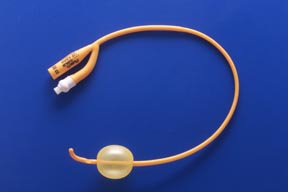 Foley Catheter Rusch PureGold® 2-Way Coude Tip 30 cc Balloon 24 Fr. PTFE (Teflon) Coated Latex